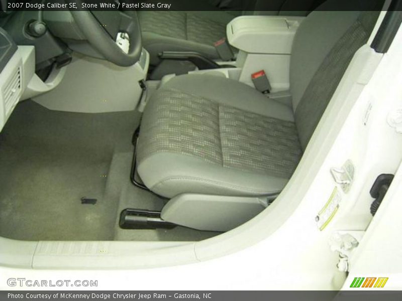 Stone White / Pastel Slate Gray 2007 Dodge Caliber SE