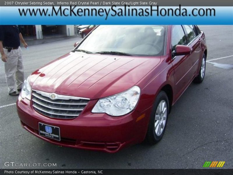 Inferno Red Crystal Pearl / Dark Slate Gray/Light Slate Gray 2007 Chrysler Sebring Sedan