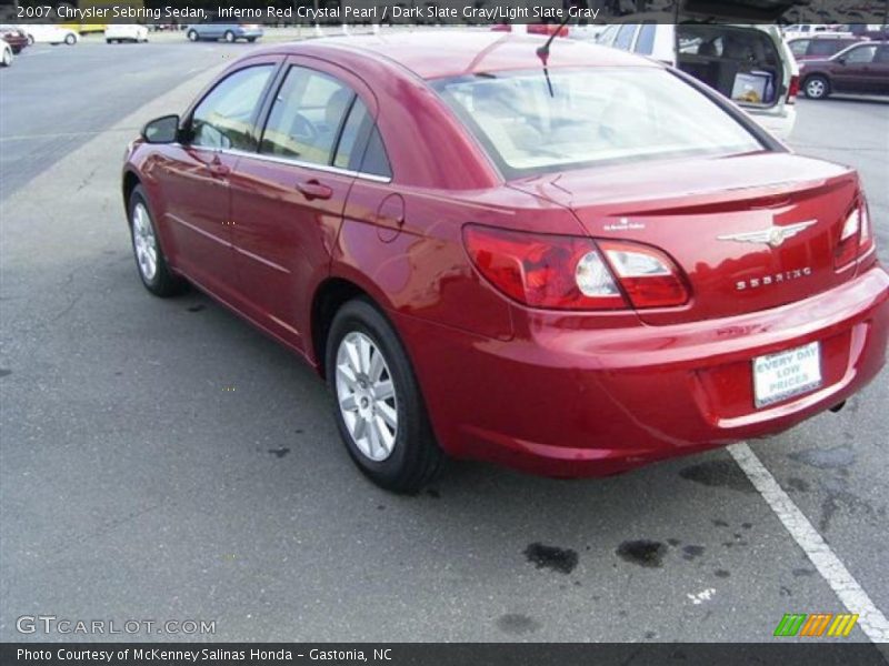 Inferno Red Crystal Pearl / Dark Slate Gray/Light Slate Gray 2007 Chrysler Sebring Sedan