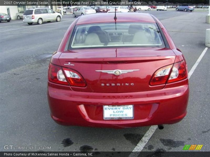 Inferno Red Crystal Pearl / Dark Slate Gray/Light Slate Gray 2007 Chrysler Sebring Sedan