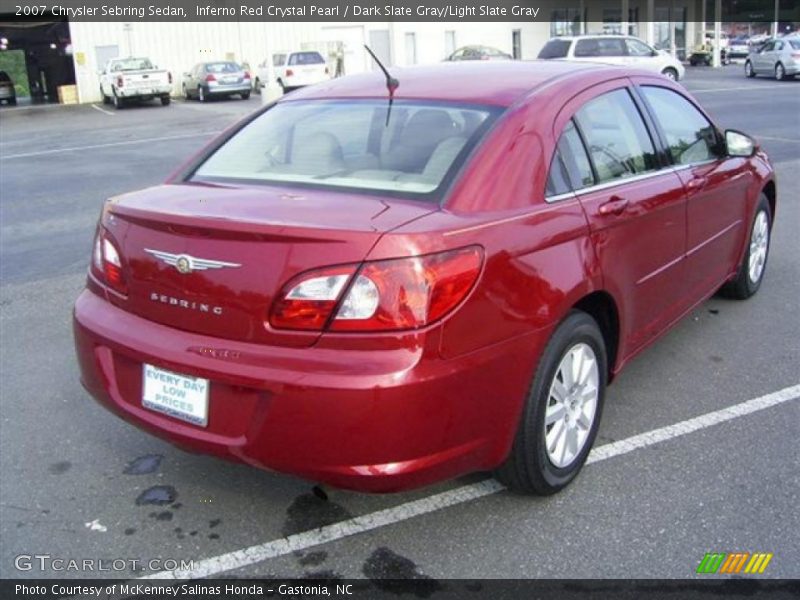 Inferno Red Crystal Pearl / Dark Slate Gray/Light Slate Gray 2007 Chrysler Sebring Sedan
