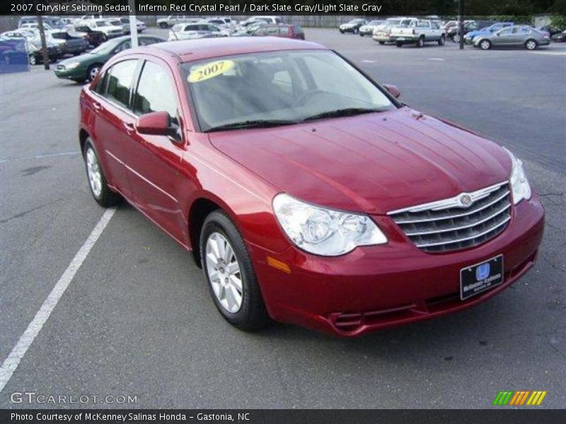 Inferno Red Crystal Pearl / Dark Slate Gray/Light Slate Gray 2007 Chrysler Sebring Sedan