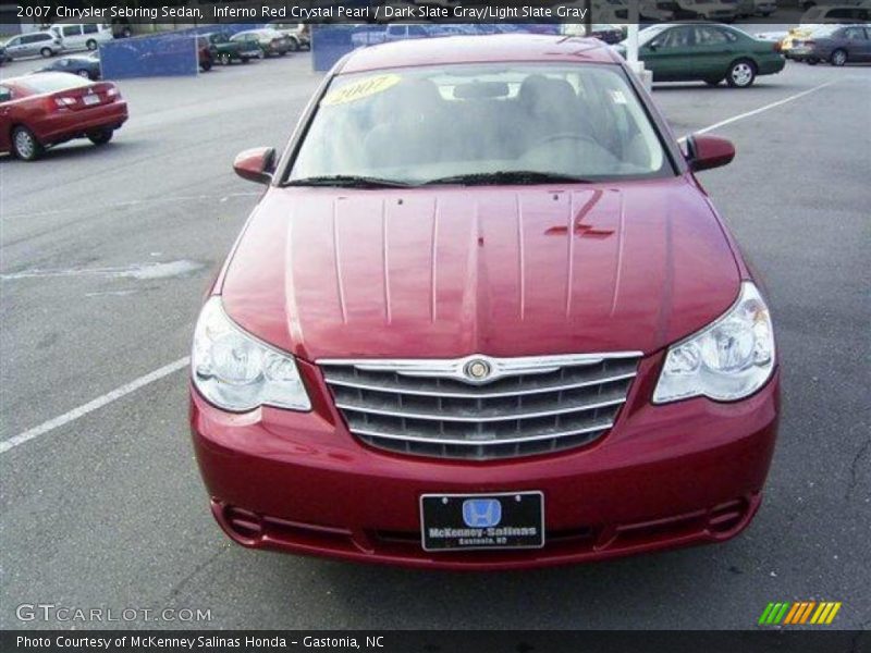 Inferno Red Crystal Pearl / Dark Slate Gray/Light Slate Gray 2007 Chrysler Sebring Sedan