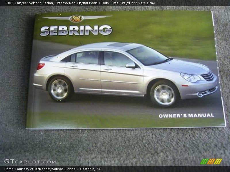 Inferno Red Crystal Pearl / Dark Slate Gray/Light Slate Gray 2007 Chrysler Sebring Sedan