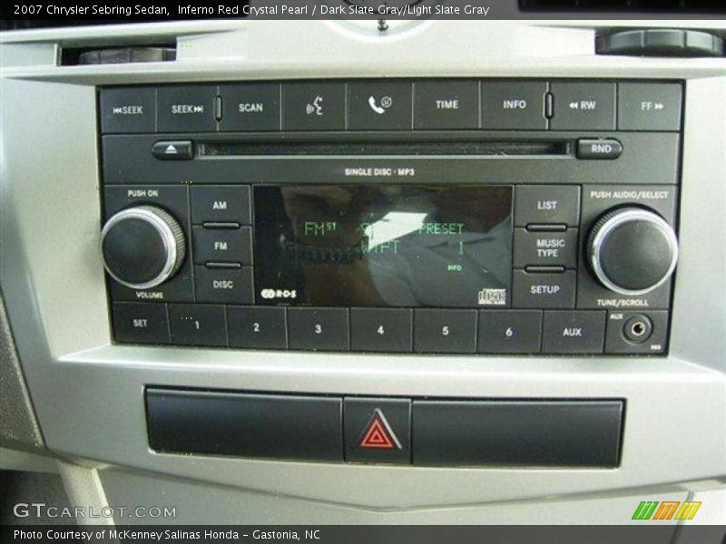 Inferno Red Crystal Pearl / Dark Slate Gray/Light Slate Gray 2007 Chrysler Sebring Sedan