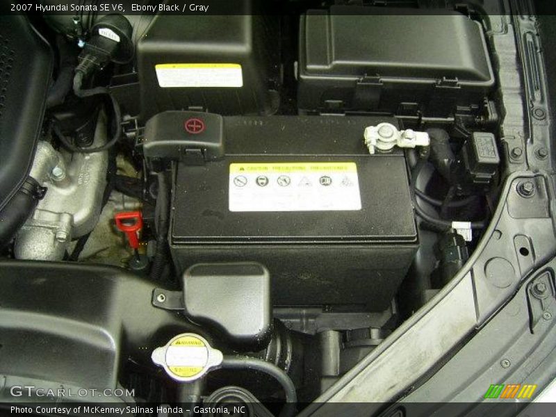 Ebony Black / Gray 2007 Hyundai Sonata SE V6