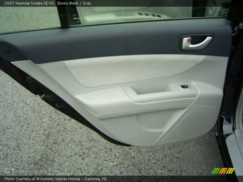 Ebony Black / Gray 2007 Hyundai Sonata SE V6