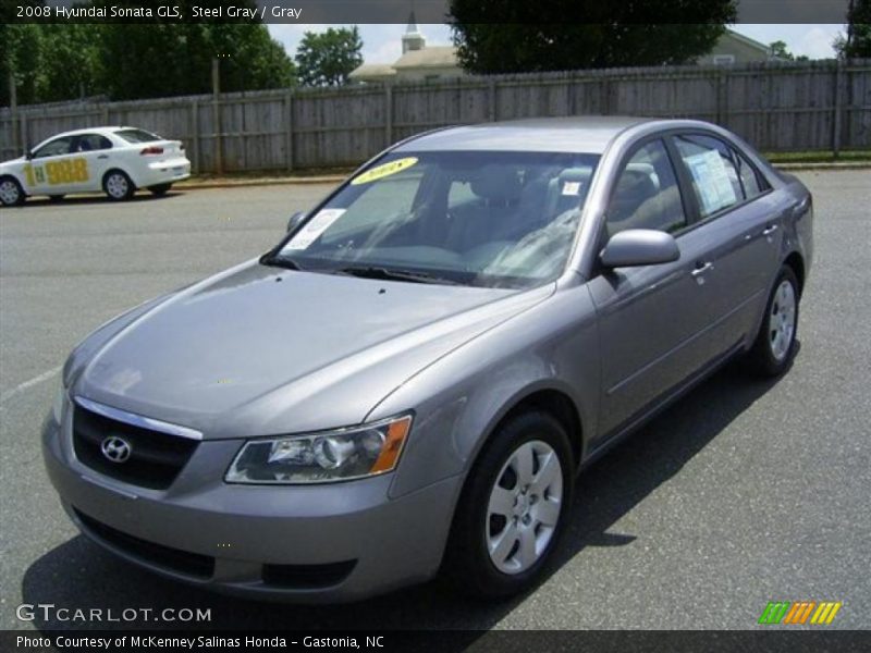 Steel Gray / Gray 2008 Hyundai Sonata GLS