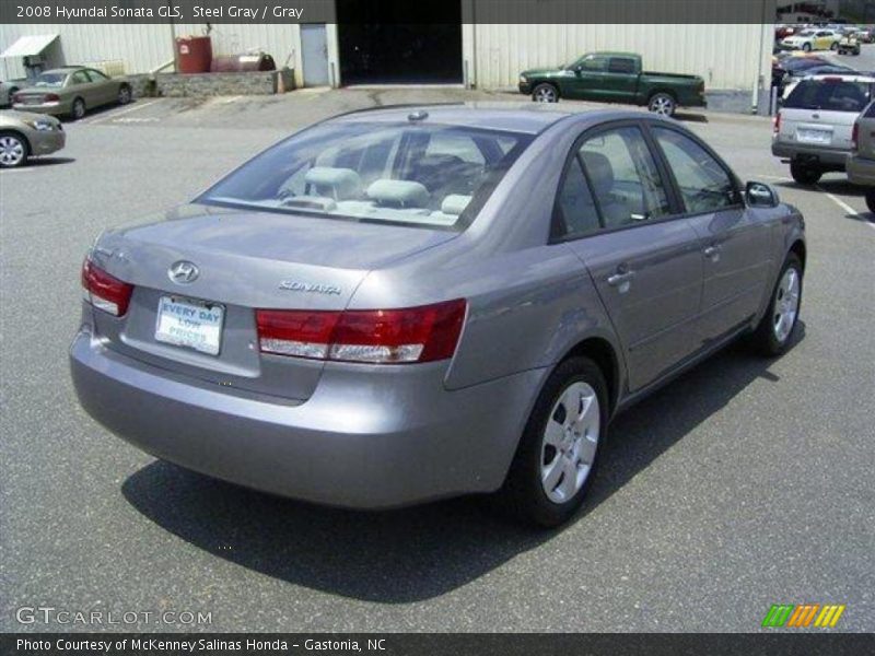 Steel Gray / Gray 2008 Hyundai Sonata GLS