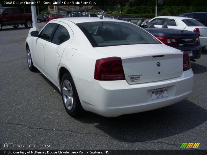 Stone White / Dark/Light Slate Gray 2008 Dodge Charger SE