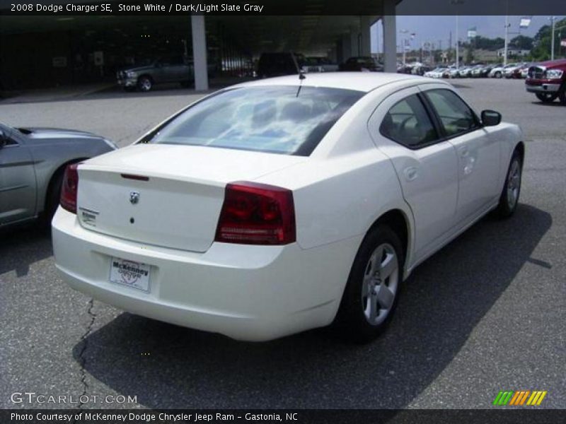 Stone White / Dark/Light Slate Gray 2008 Dodge Charger SE
