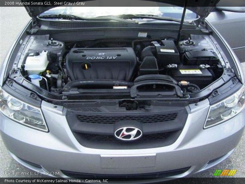 Steel Gray / Gray 2008 Hyundai Sonata GLS