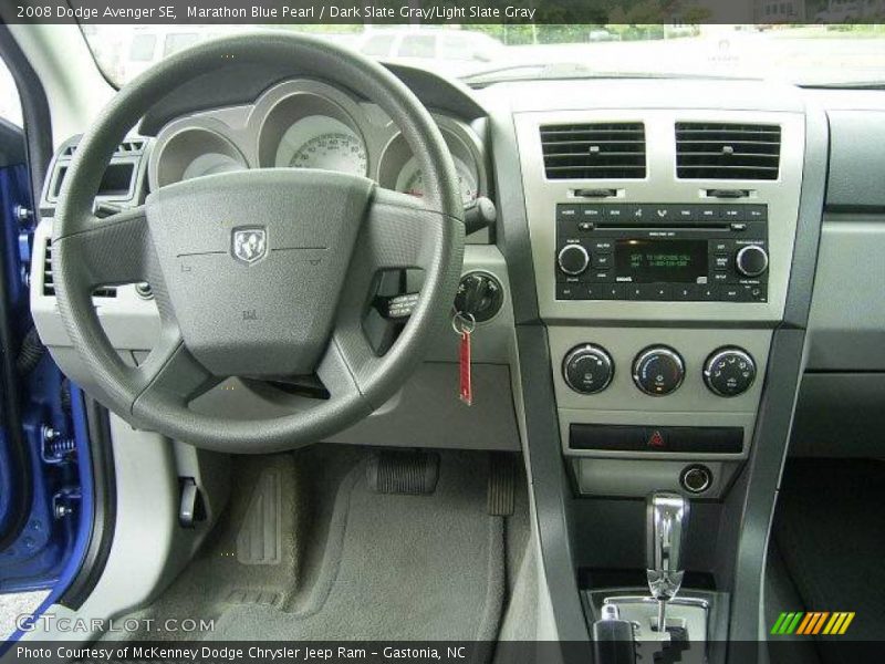 Marathon Blue Pearl / Dark Slate Gray/Light Slate Gray 2008 Dodge Avenger SE