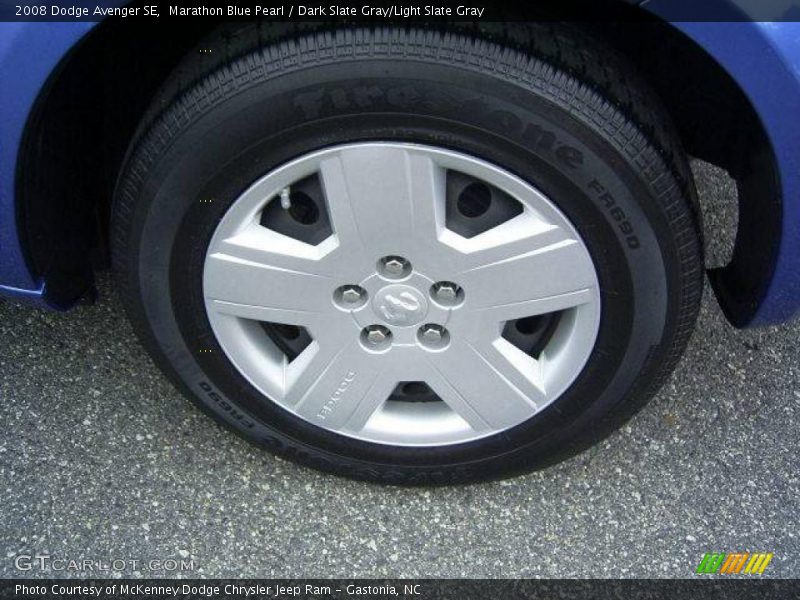 Marathon Blue Pearl / Dark Slate Gray/Light Slate Gray 2008 Dodge Avenger SE
