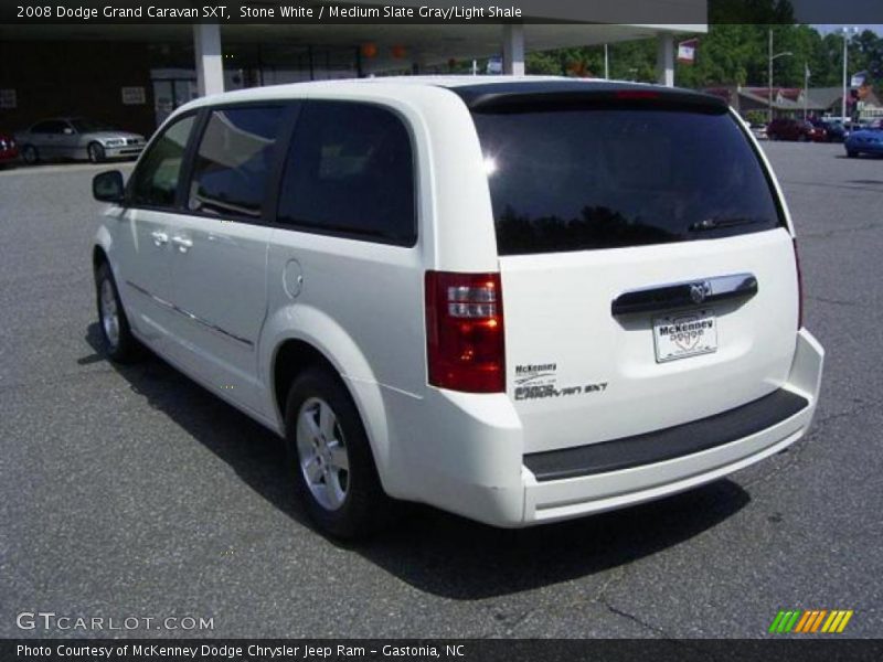 Stone White / Medium Slate Gray/Light Shale 2008 Dodge Grand Caravan SXT