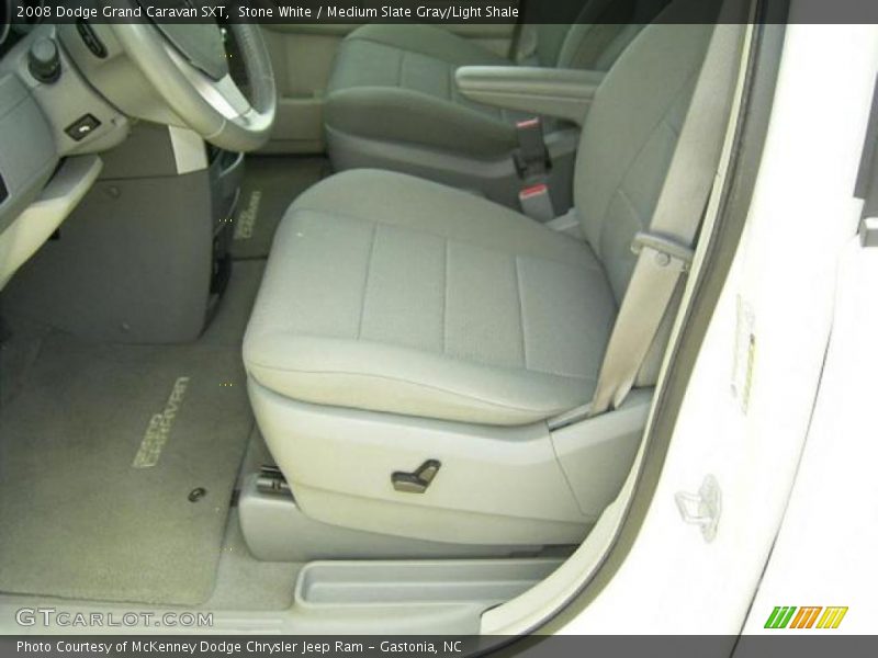 Stone White / Medium Slate Gray/Light Shale 2008 Dodge Grand Caravan SXT