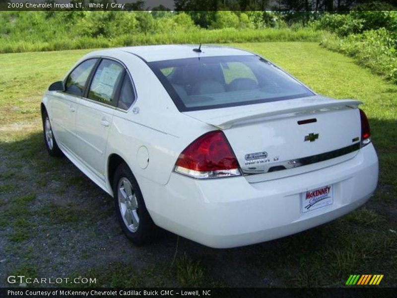 White / Gray 2009 Chevrolet Impala LT