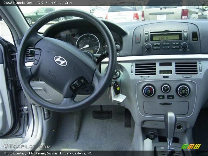 Steel Gray / Gray 2008 Hyundai Sonata GLS