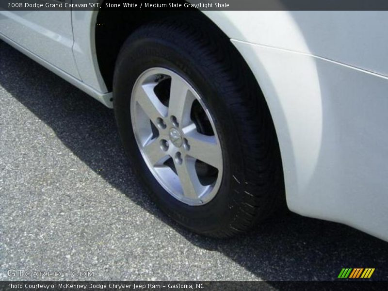 Stone White / Medium Slate Gray/Light Shale 2008 Dodge Grand Caravan SXT