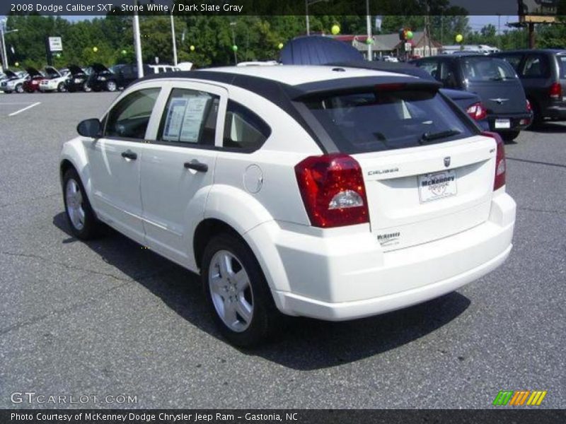 Stone White / Dark Slate Gray 2008 Dodge Caliber SXT