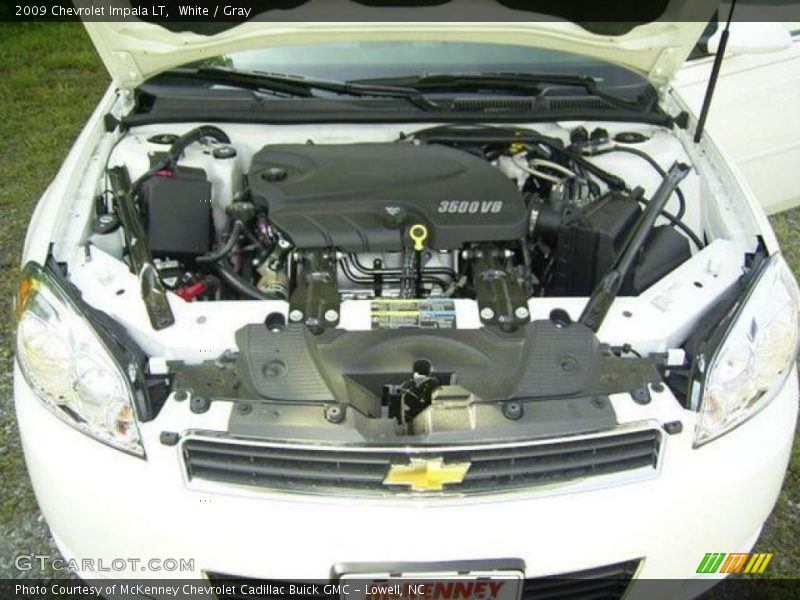 White / Gray 2009 Chevrolet Impala LT