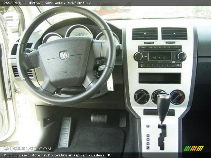 Stone White / Dark Slate Gray 2008 Dodge Caliber SXT