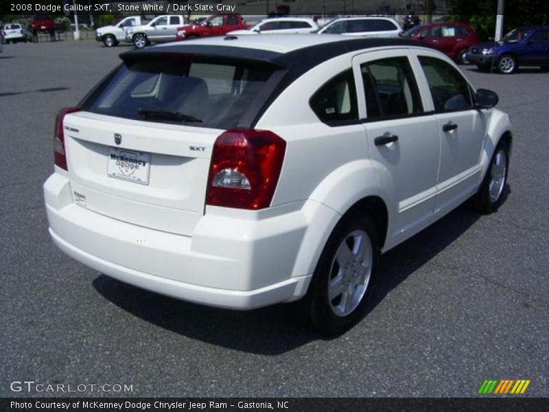 Stone White / Dark Slate Gray 2008 Dodge Caliber SXT