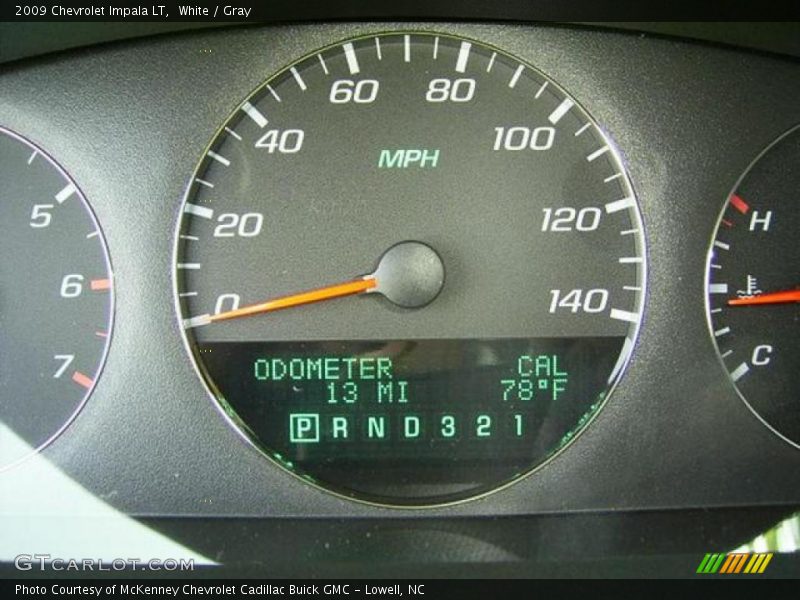 White / Gray 2009 Chevrolet Impala LT