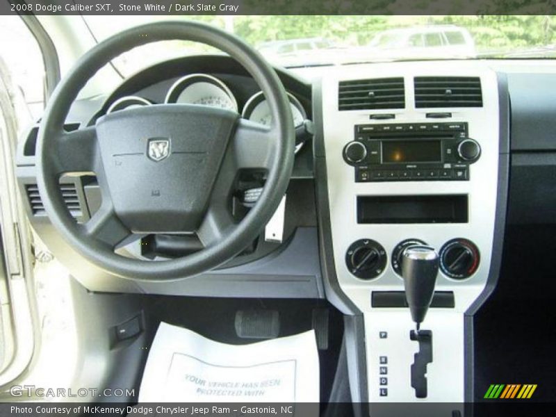 Stone White / Dark Slate Gray 2008 Dodge Caliber SXT