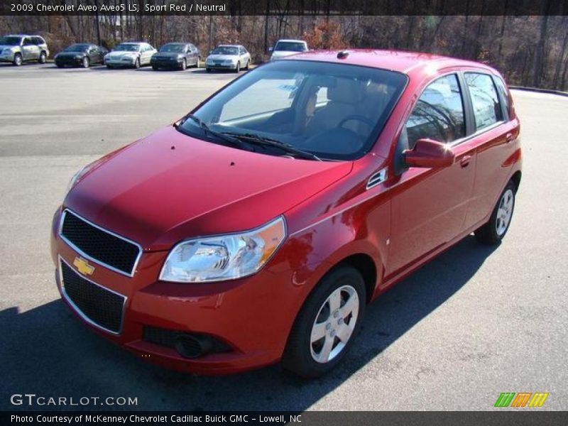Sport Red / Neutral 2009 Chevrolet Aveo Aveo5 LS