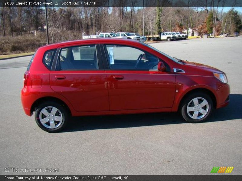 Sport Red / Neutral 2009 Chevrolet Aveo Aveo5 LS