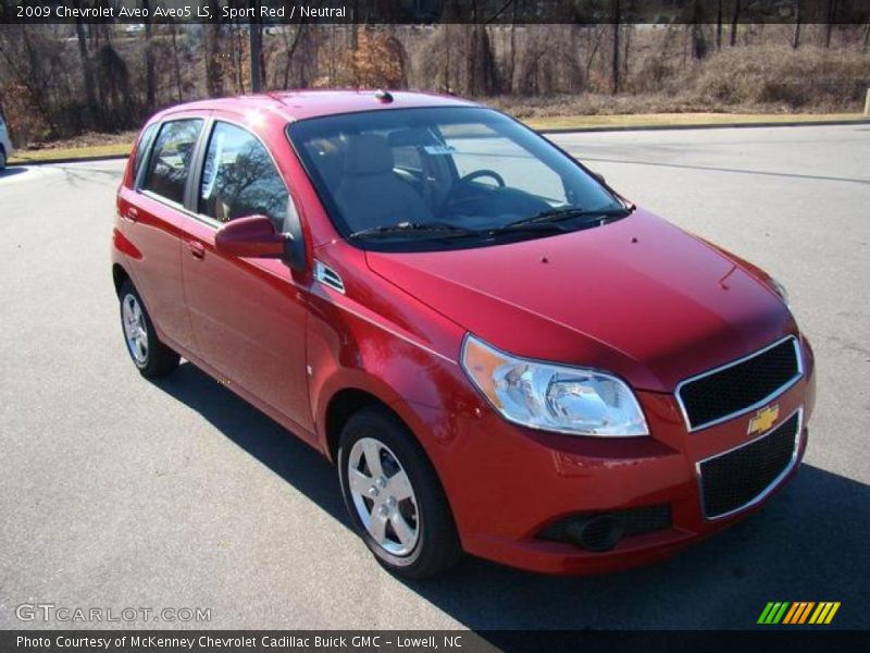 Sport Red / Neutral 2009 Chevrolet Aveo Aveo5 LS