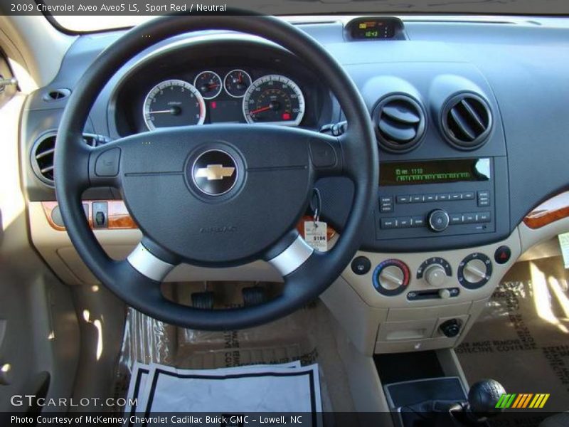 Sport Red / Neutral 2009 Chevrolet Aveo Aveo5 LS
