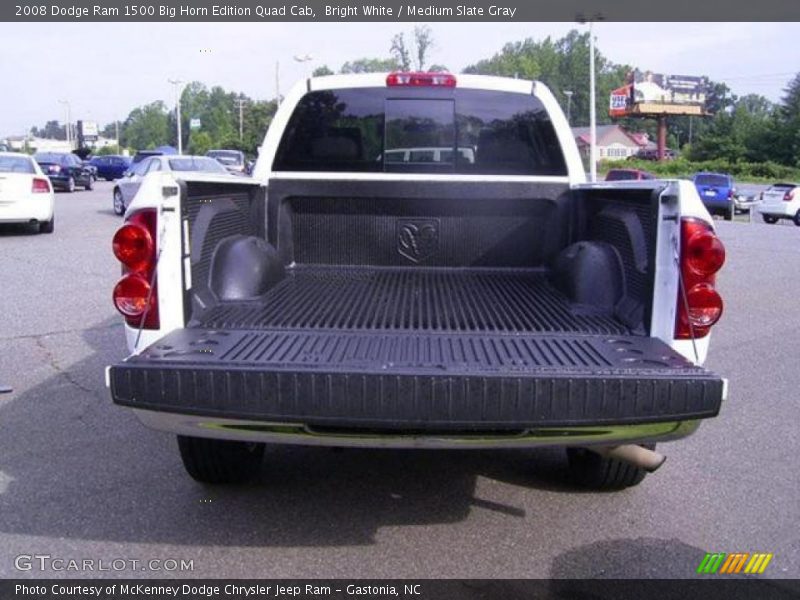 Bright White / Medium Slate Gray 2008 Dodge Ram 1500 Big Horn Edition Quad Cab