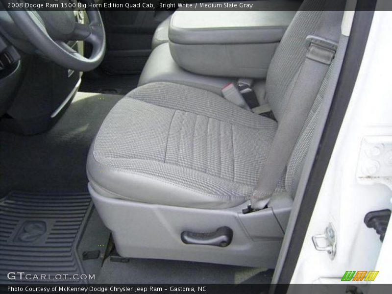 Bright White / Medium Slate Gray 2008 Dodge Ram 1500 Big Horn Edition Quad Cab