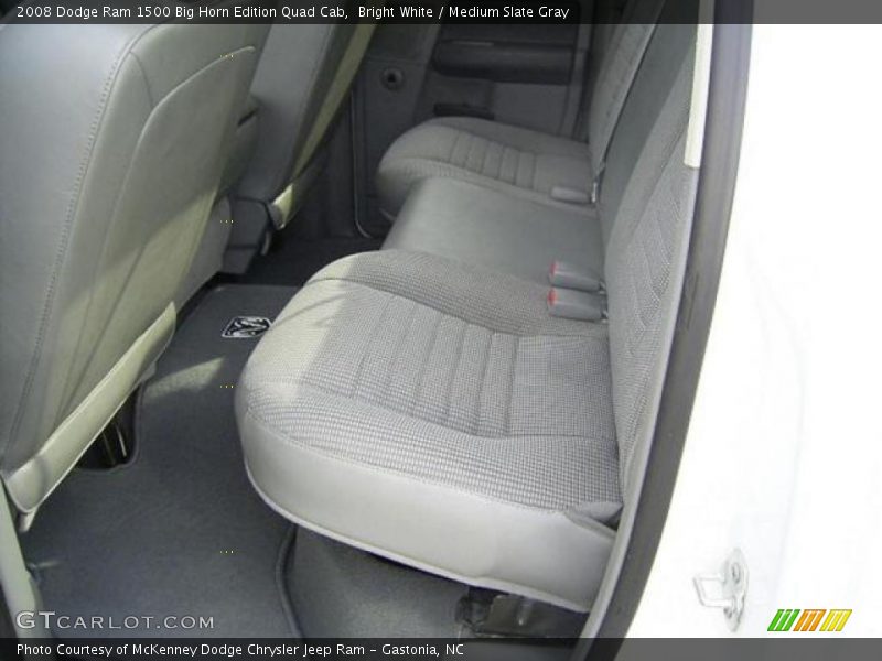 Bright White / Medium Slate Gray 2008 Dodge Ram 1500 Big Horn Edition Quad Cab