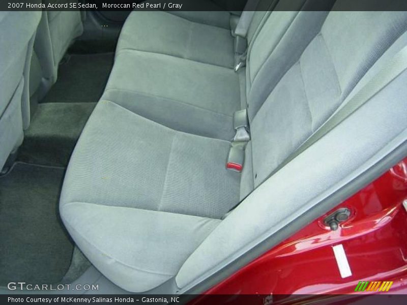 Moroccan Red Pearl / Gray 2007 Honda Accord SE Sedan