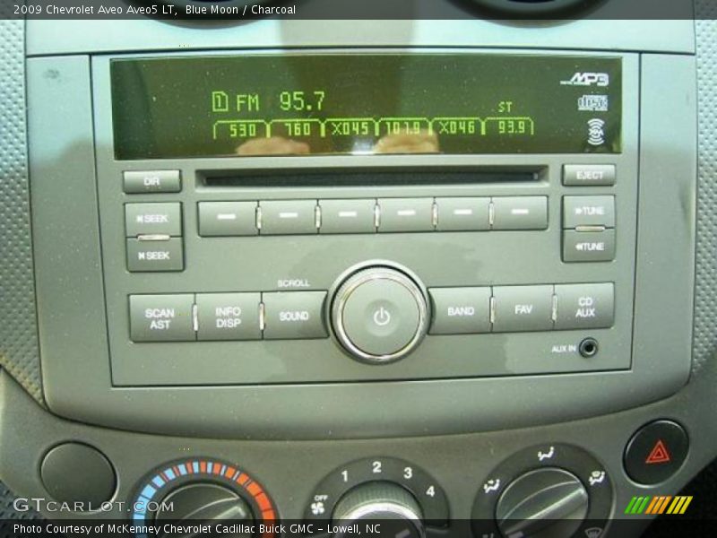 Blue Moon / Charcoal 2009 Chevrolet Aveo Aveo5 LT