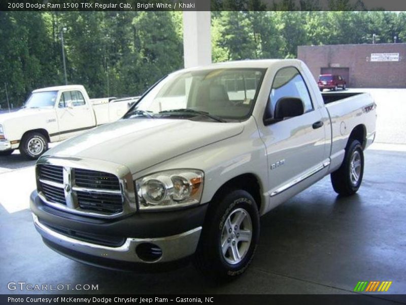 Bright White / Khaki 2008 Dodge Ram 1500 TRX Regular Cab