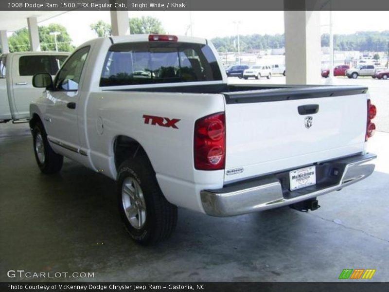 Bright White / Khaki 2008 Dodge Ram 1500 TRX Regular Cab