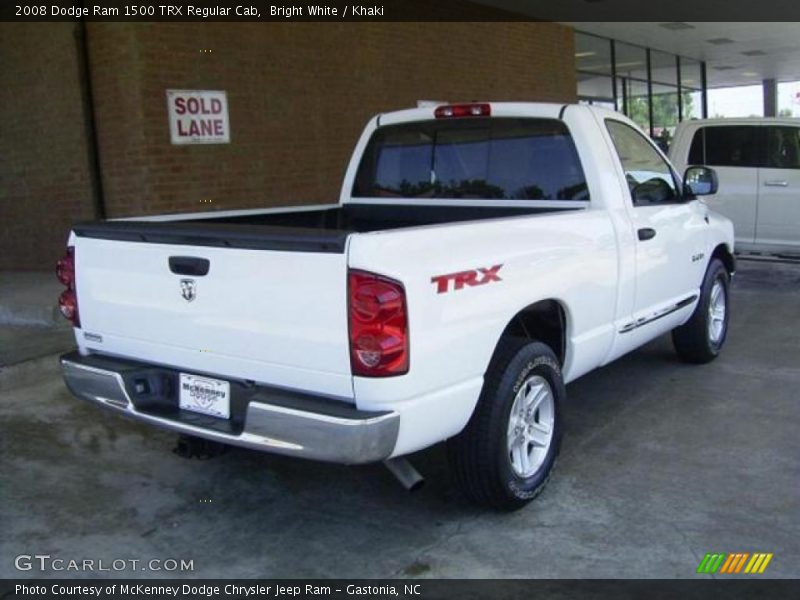 Bright White / Khaki 2008 Dodge Ram 1500 TRX Regular Cab
