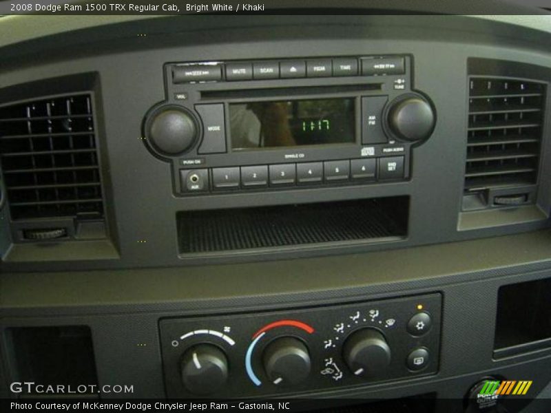 Bright White / Khaki 2008 Dodge Ram 1500 TRX Regular Cab
