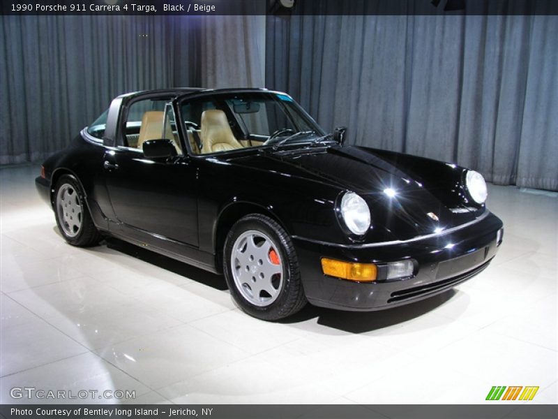 Black / Beige 1990 Porsche 911 Carrera 4 Targa