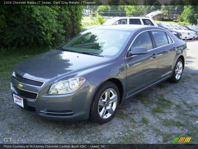 Dark Gray Metallic / Titanium 2009 Chevrolet Malibu LT Sedan