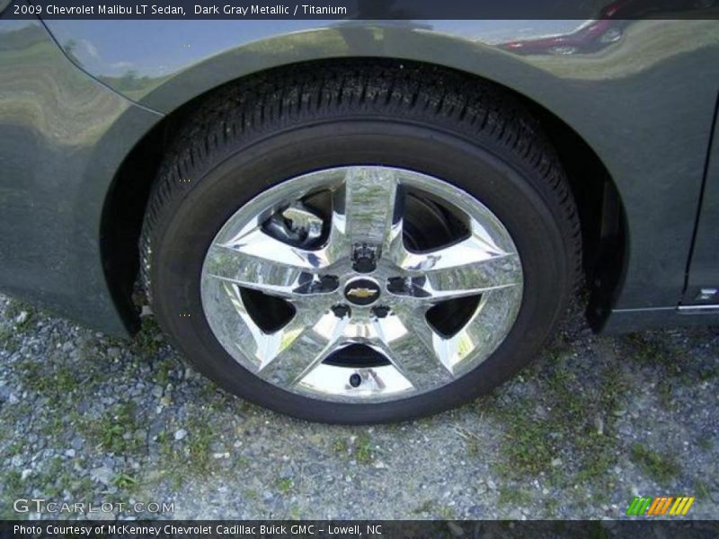 Dark Gray Metallic / Titanium 2009 Chevrolet Malibu LT Sedan