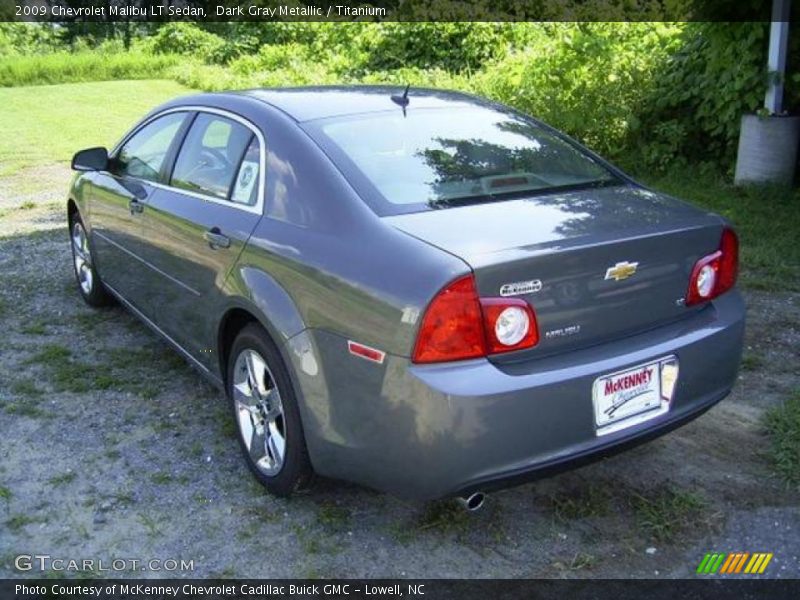 Dark Gray Metallic / Titanium 2009 Chevrolet Malibu LT Sedan