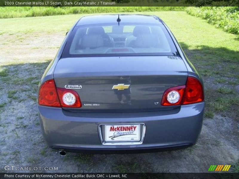 Dark Gray Metallic / Titanium 2009 Chevrolet Malibu LT Sedan
