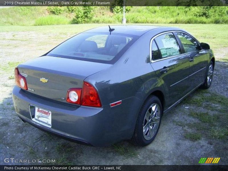 Dark Gray Metallic / Titanium 2009 Chevrolet Malibu LT Sedan