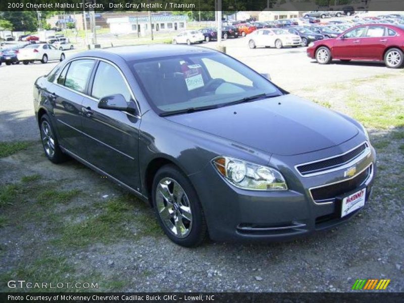 Dark Gray Metallic / Titanium 2009 Chevrolet Malibu LT Sedan