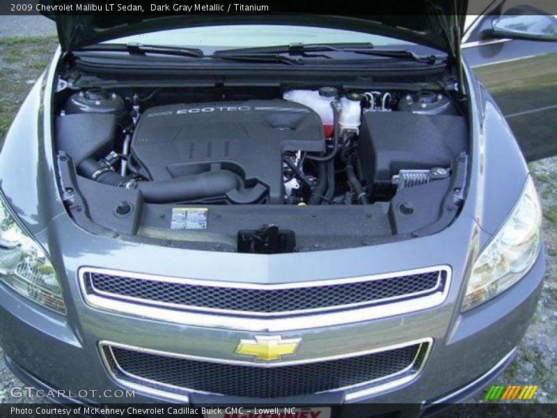 Dark Gray Metallic / Titanium 2009 Chevrolet Malibu LT Sedan